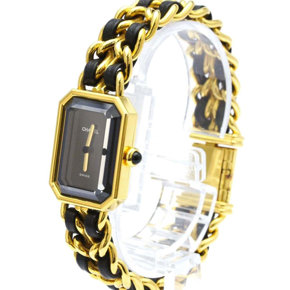 CHANEL Premiere Size L Gold Plated Quartz Ladies Watch H0001 - Picture 2 of 11